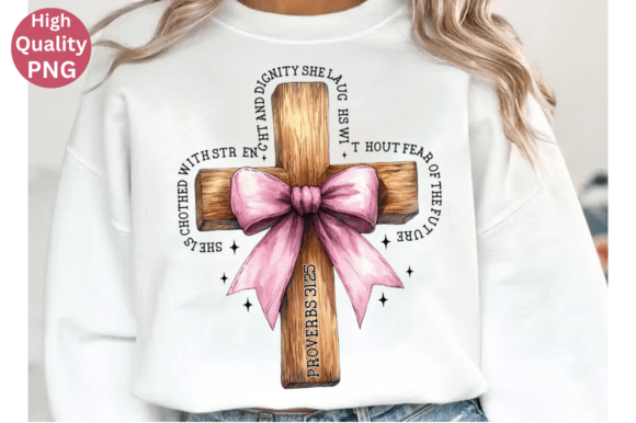 Bible Jesus PNG, She is Clothed with SVG