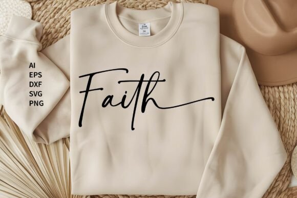 Faith SVG T-Shirt Designs for Christian Branding
