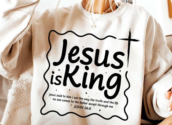 Jesus is King PNG SVG — T-Shirt Designs & Handmade Faith Products