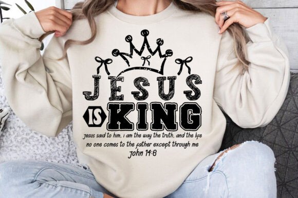 Jesus is King SVG PNG — Christian T-Shirt Designs