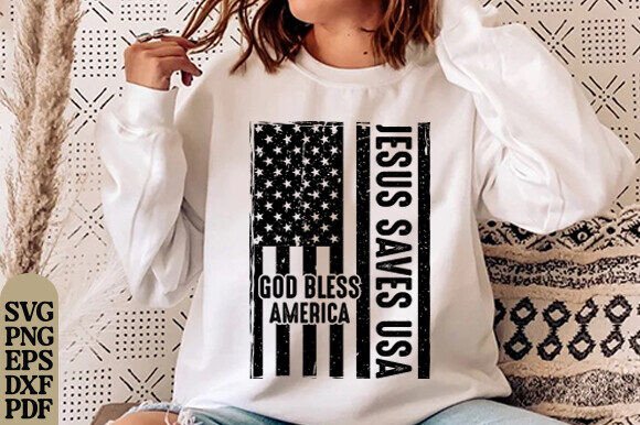 Jesus Saves USA T-Shirt Designs
