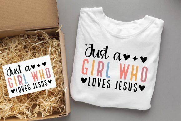 JUST a GIRL WHO Christian Svg Png Design