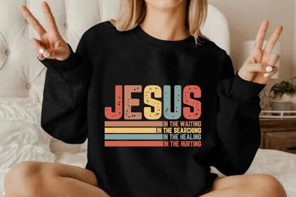 Retro Christian, Jesus in the Waiting T-Shirt Designs